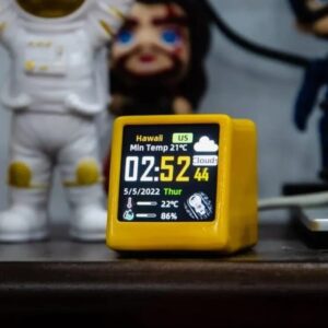 Mini reloj de estación meteorológica